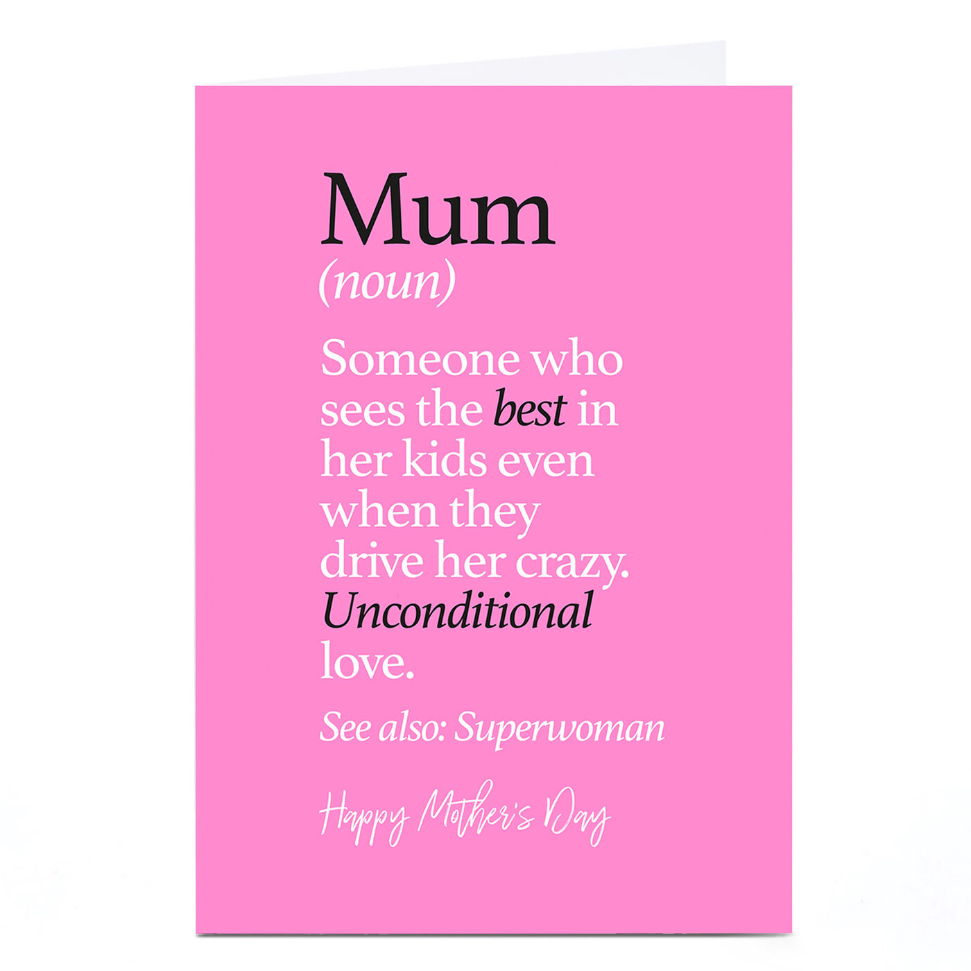 Buy Personalised Punk Mother's Day Card Mum Definition for GBP 2.29