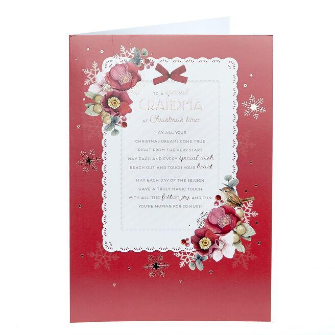 Grandma Christmas Card, Xmas Cards for Granny & Great Grandma UK  Card