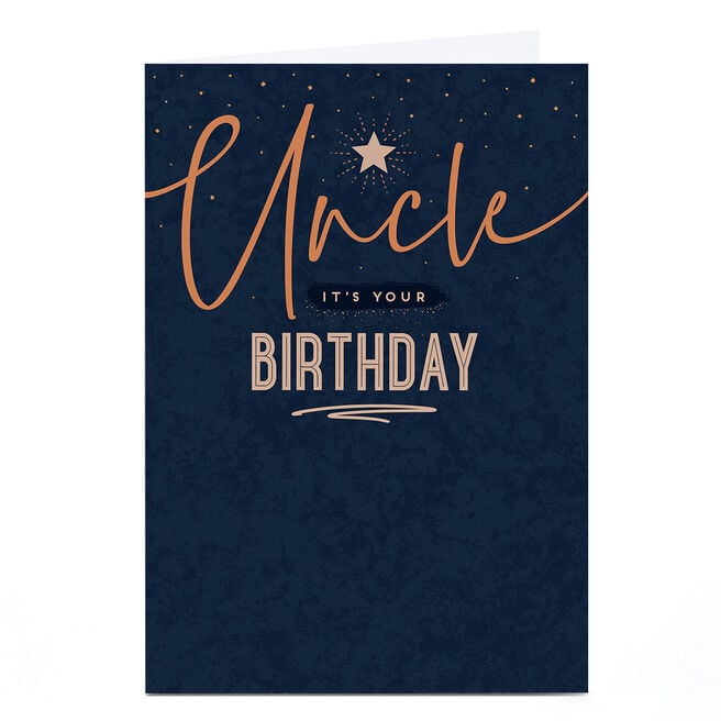 Birthday Card - Star Uncle
