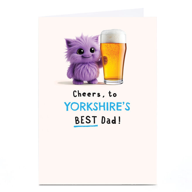 Personalised Wimzee Birthday Card - Best Dad