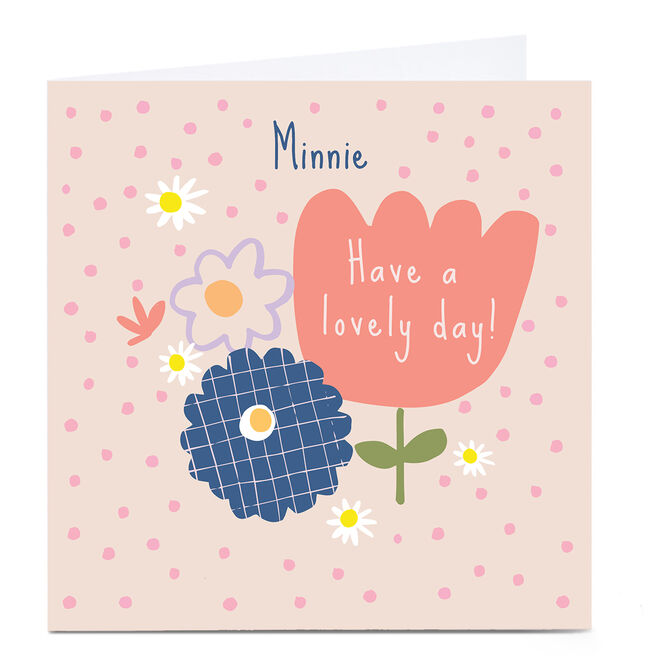 Personalised Squirrel Bandit Birthday Card - Loveley Day