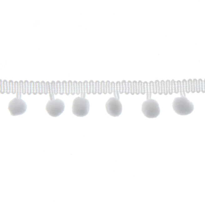 White Pom Pom Ribbon Trim