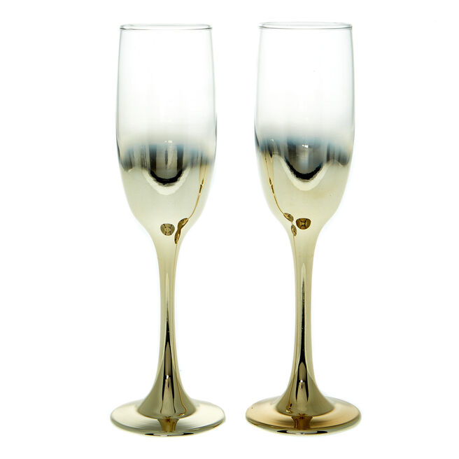 Here's To A Lasting Love Set Of 2 Toasting Flutes