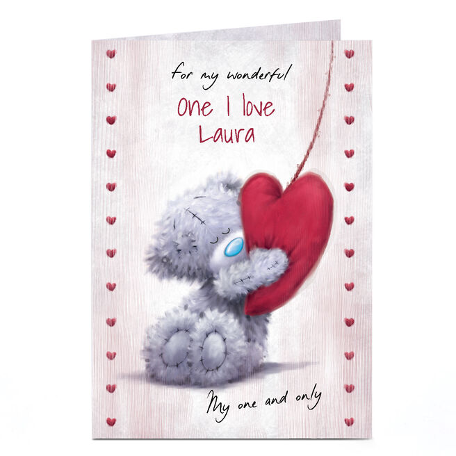 Personalised Tatty Teddy Valentine's Day Card - My One and Only, One I Love