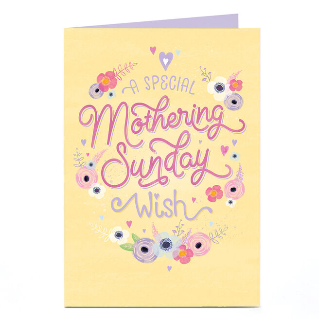  Personalised Mother's Day Card - Mothering Sunday