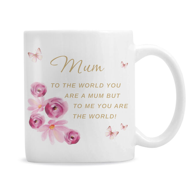 Personalised Floral Mum Mug