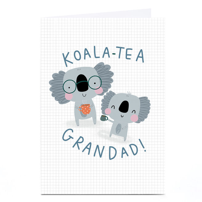 Personalised Jess Moorhouse Card - Koala Tea Grandad