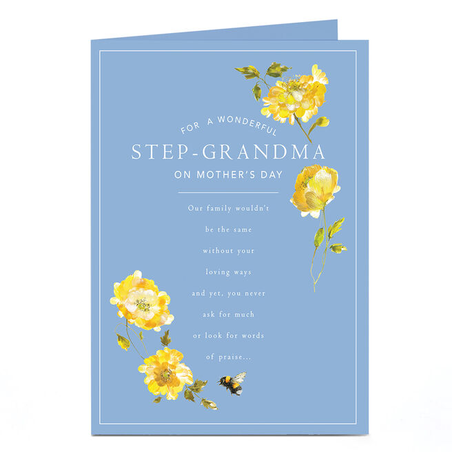Mother's Day Card - For A Wonderful Step-Grandma