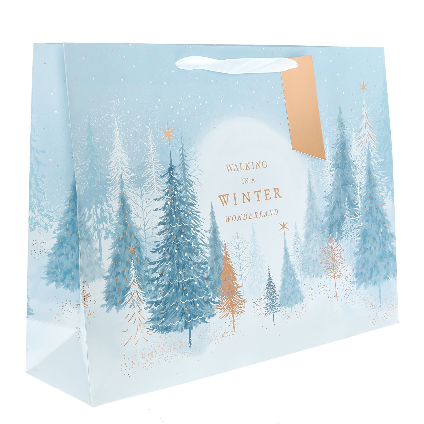 Buy Extra Large Landscape Winter Wonderland Christmas Gift Bag for GBP