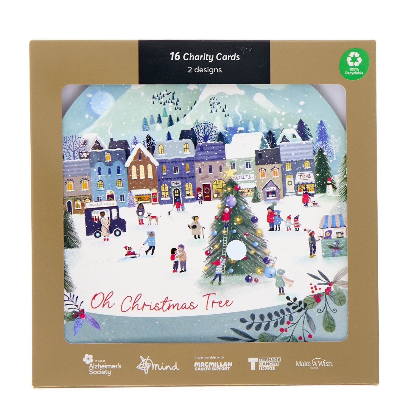 Buy 16 Cutout Snowglobes Charity Christmas Cards for GBP 1.99 | Card ...