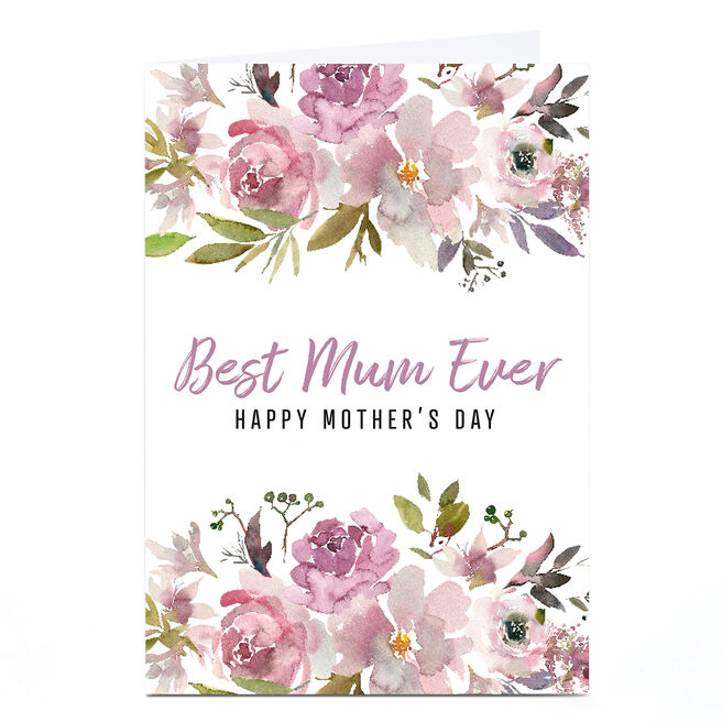 Personalised Punk Mother's Day Card - Best Mum Ever