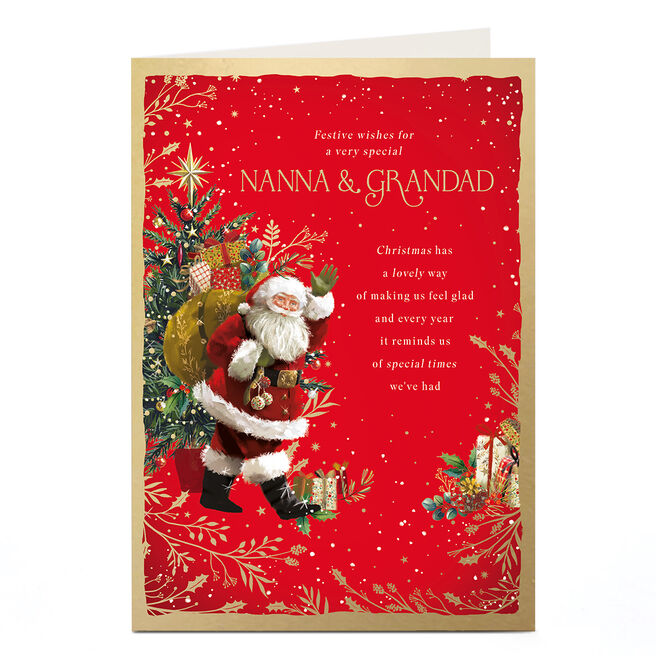 Christmas Card - Special Times Santa, Nanna & Grandad