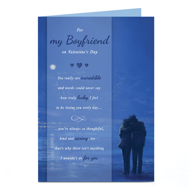 Personalised Valentine's Day Card - Sea View, Boyfriend
