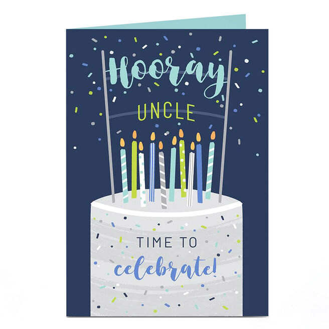 Personalised Birthday Card - Time To Celebrate