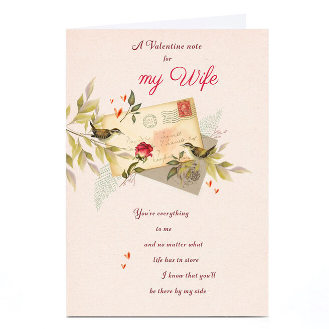 Personalised Valentine's Day Card - A Valentine Letter For My Wife