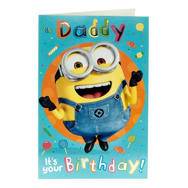 Daddy Dave The Minion Birthday Card