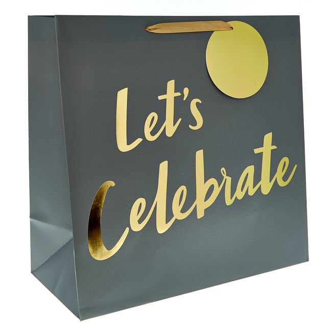 Giant Square Gift Bag - Let's Celebrate!