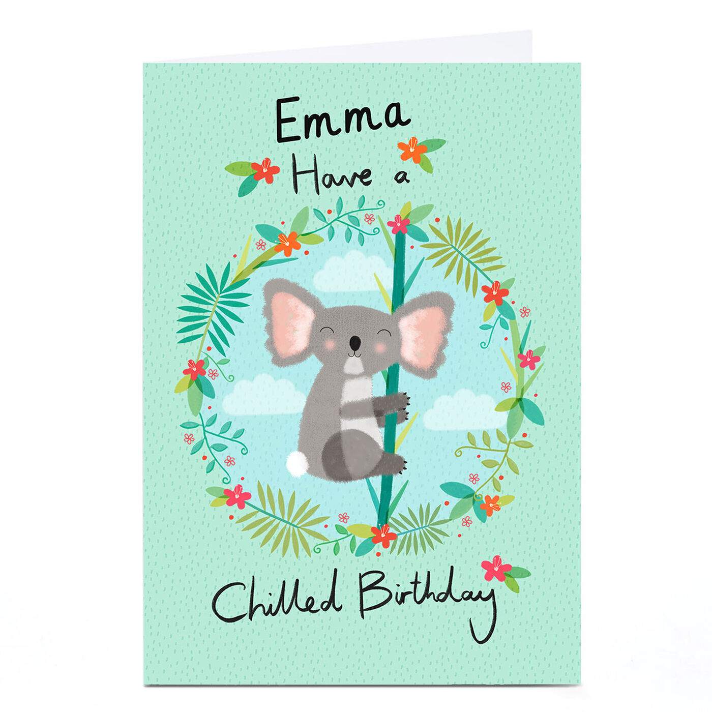 Buy Personalised Hannah Steele Birthday Card - Chilled Koala for GBP 2. ...