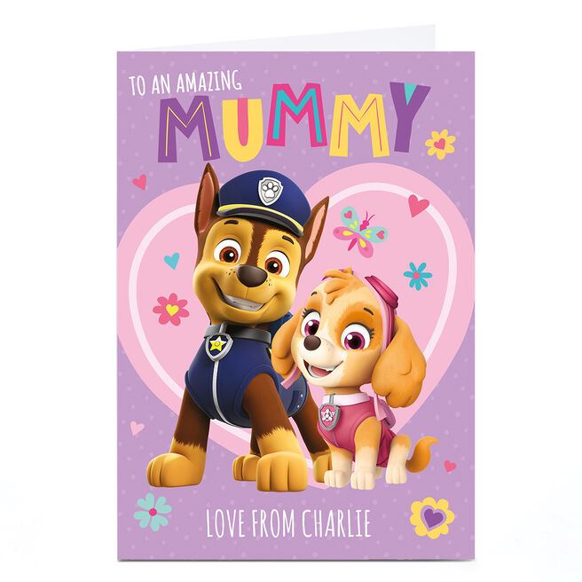 Personalised Paw Patrol Mother's Day Card - Amazing Mummy