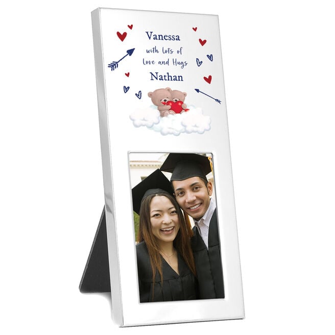 Small Personalised Love & Hugs Photo Frame