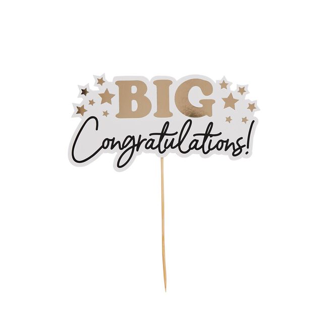 Big Congratulations Card Cake Topper