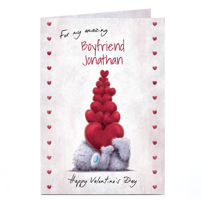 Personalised Tatty Teddy Valentine's Day Card - For My Amazing, Boyfriend