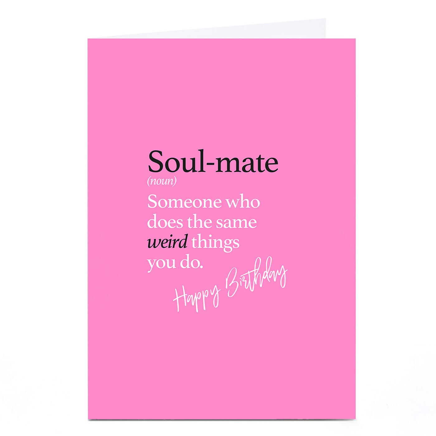 Buy Personalised Punk Birthday Card Soul Mate For Gbp 229 Card Factory Uk 