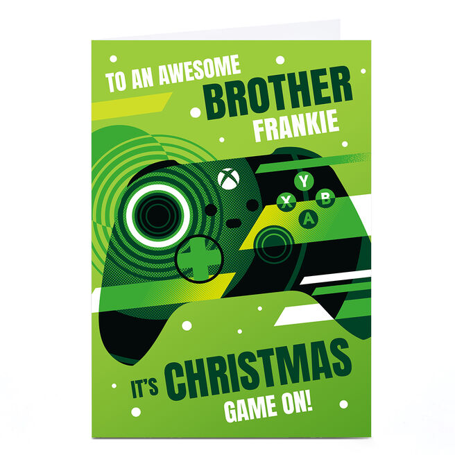 Personalised XBox Christmas Card - Game On! 