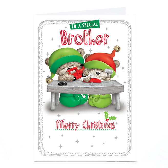 Personalised Christmas Card - HUGS - Special Brother
