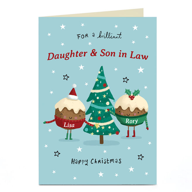 Personalised Christmas Card - Brilliant Puddings
