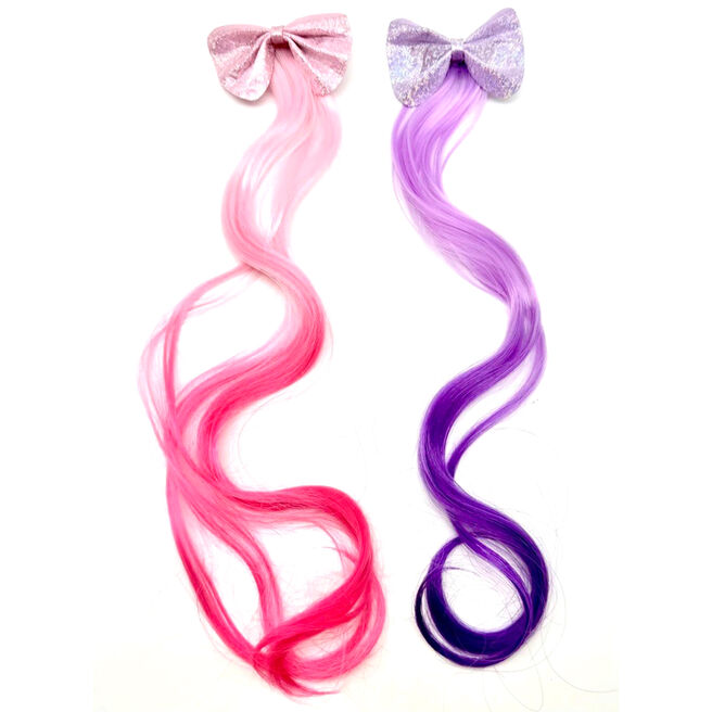 Bow Hair Extension Clip Accessory