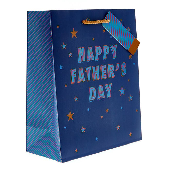 Medium Portrait Gift Bag - Happy Father's Day