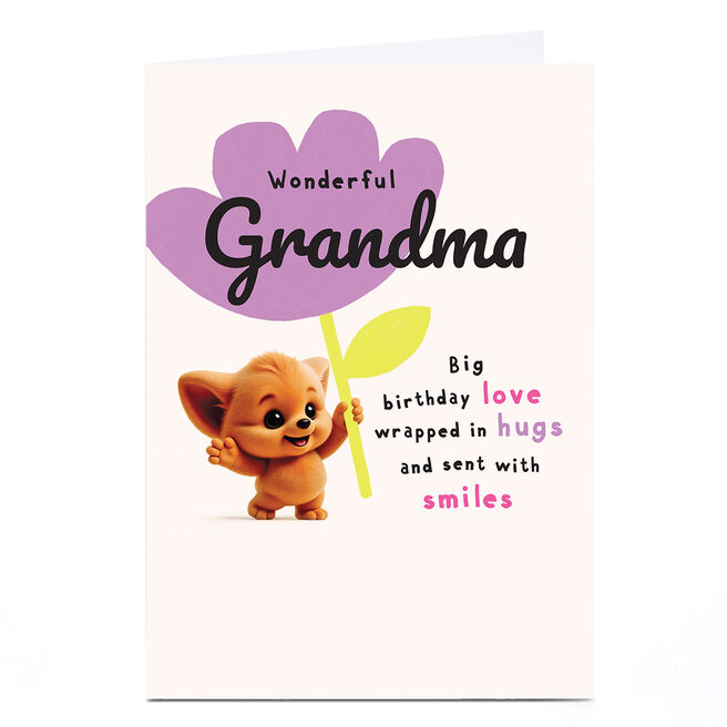 Personalised Wimzee Birthday Card - Wonderful Grandma