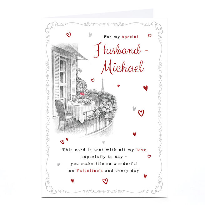 Personalised Valentine's Day Card - For my Special...