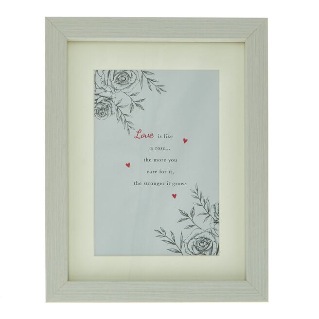 Love Is Like A Rose Framed Wall Art, Love Is Like A Rose Framed Wall Art