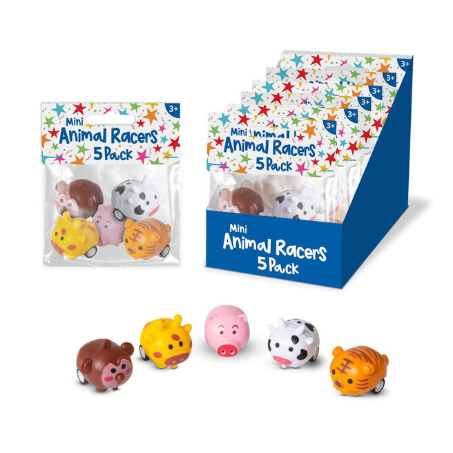 Mini Animal Racers - Pack of 5