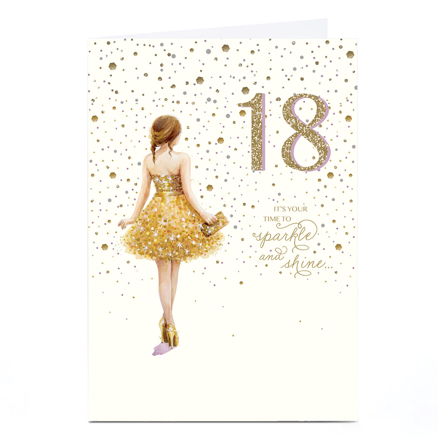 gold sequin plus size dress Plus Size Party Gold Sequin V Neck Long Sleeve Mini Dress main image 1