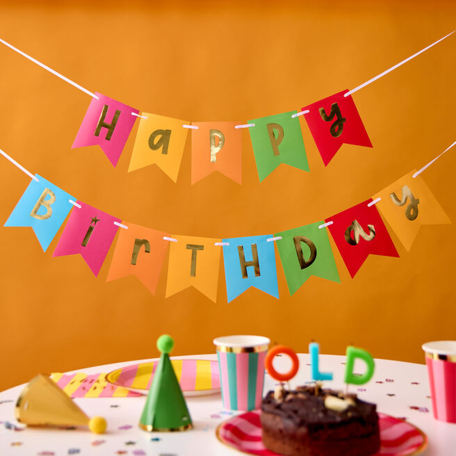 Brights Happy Birthday Bunting 