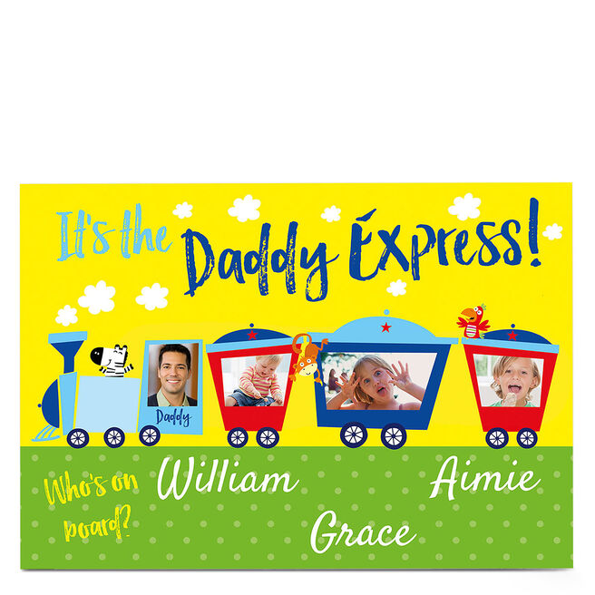 Photo Card - The Daddy Express - Three Names