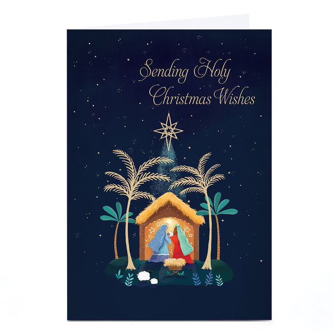 Christmas Card - Sending Holy Christmas Wishes