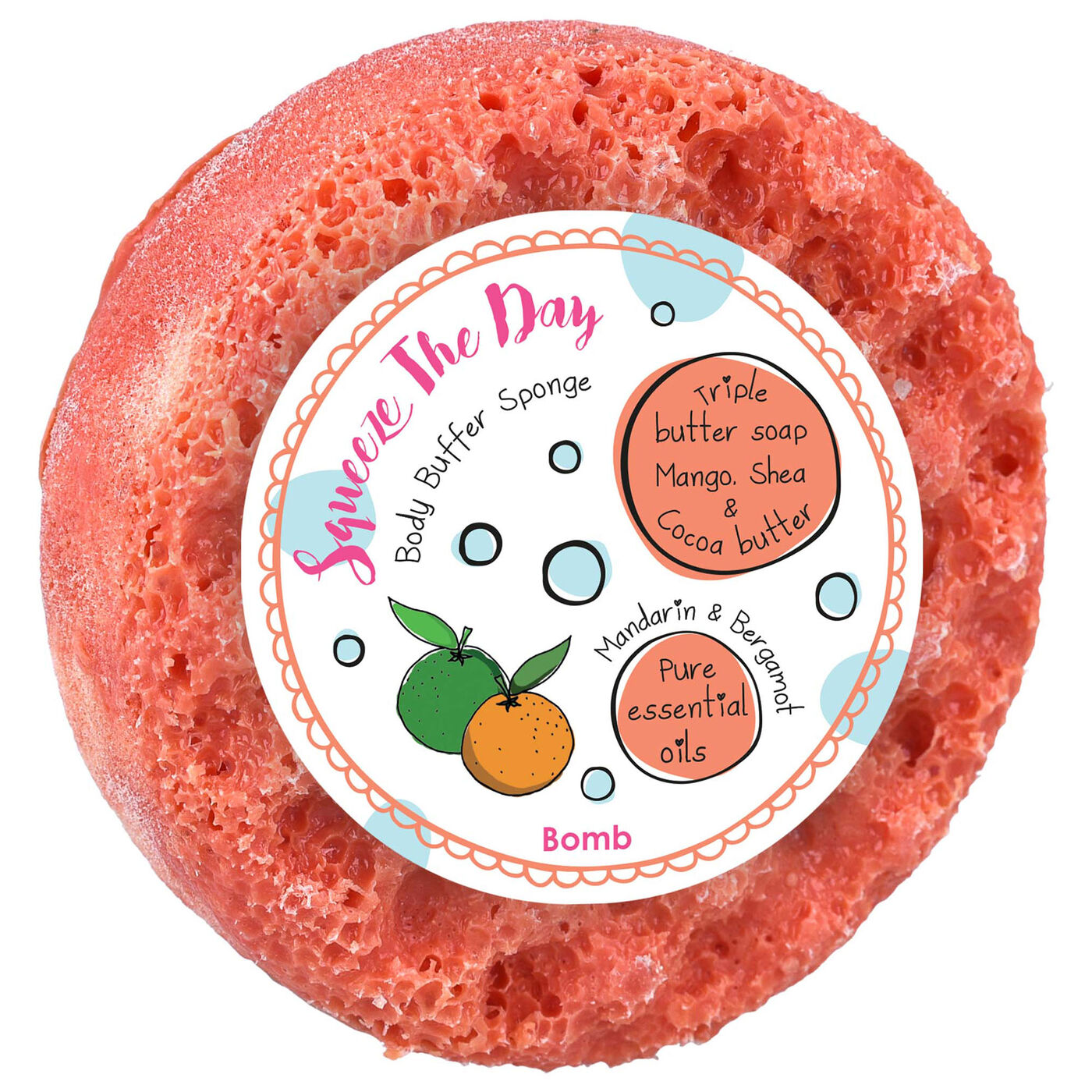 Buy Bomb Cosmetics Squeeze the Day Body Buffer Shower Soap for GBP 6.99