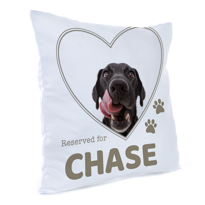 Personalised Photo Cushion - Reserved For Pet