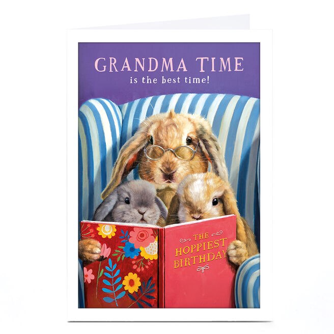 Personalised Birthday Card - Grandma Time is the best time!