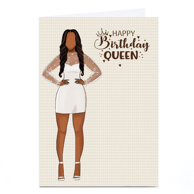 Personalised Bleu Hyacinth Card - Birthday Queen