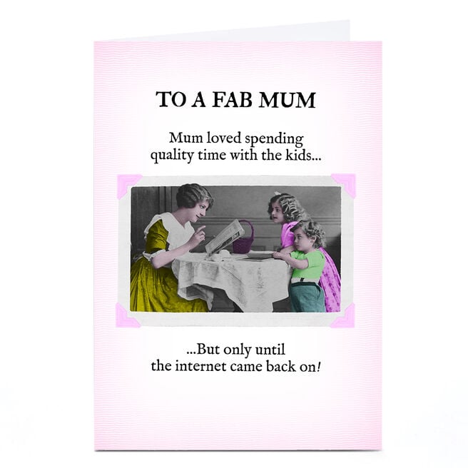 Personalised PG Quips Mother's Day Card - The Internet