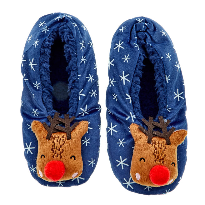 Reindeer Slippers - Size 12-13