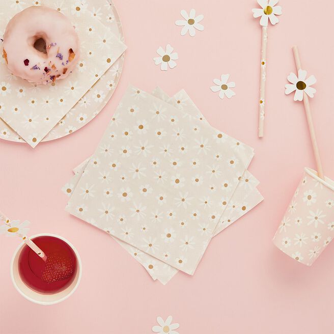 Daisy Paper Napkins - Pack of 16