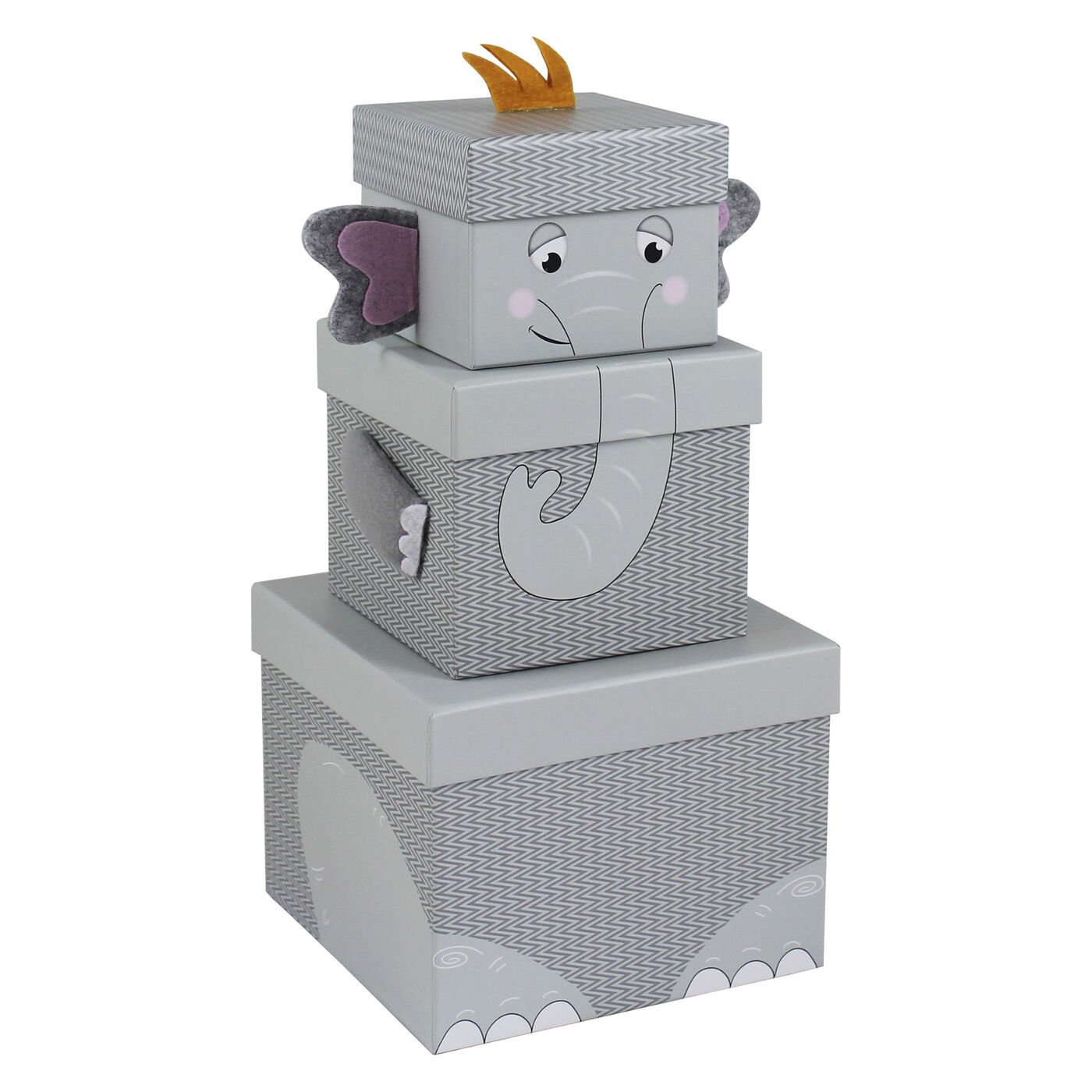 Buy Stackable Plush Elephant T Boxes Pack Of 3 For Gbp 699 Card