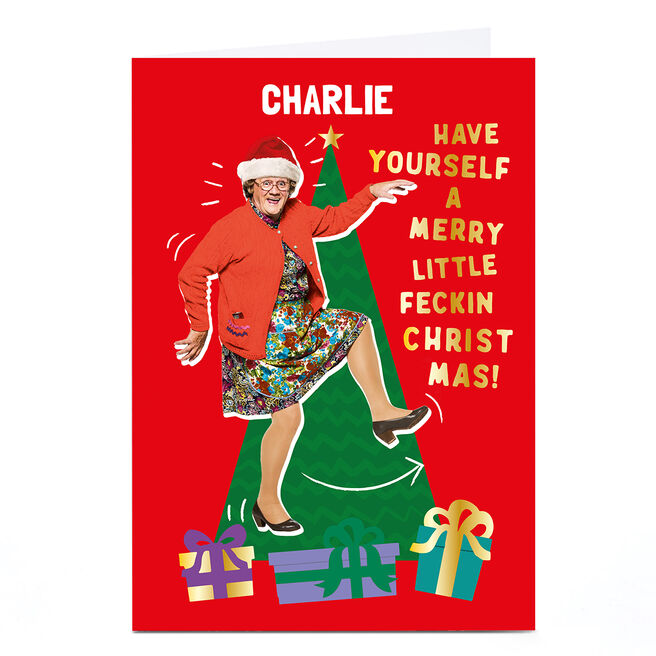 Personalised Mrs Brown's Boys Christmas Card - Any Name