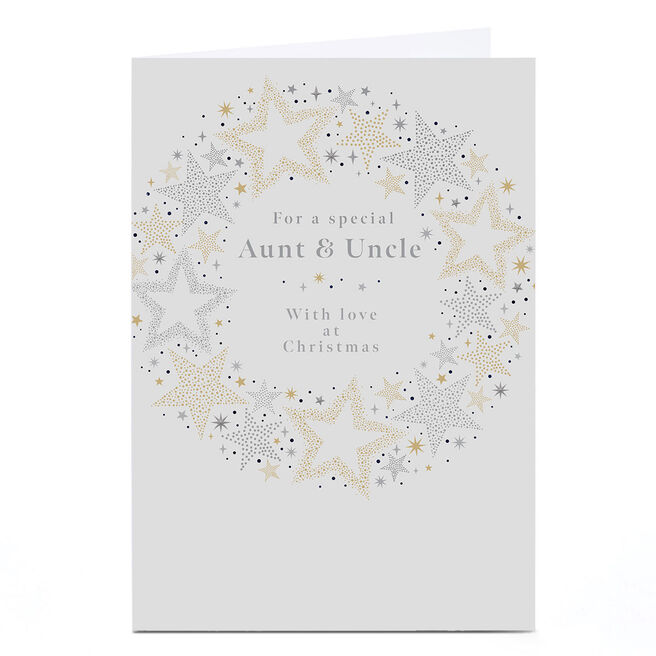 Personalised Christmas Card - A Special Aunt & Uncle